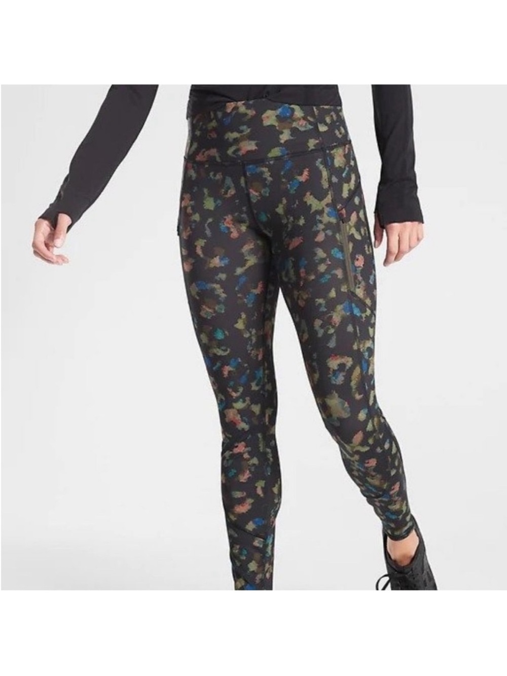 Athleta Rainier Leopard Tight Leggings XS